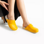 Ciabatte di gomma donna chiuse arancioni /