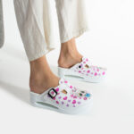 Zoccoli anatomici da lavoro con zeppa e stampa colorata / Zoccoli anatomici da lavoro con zeppa e stampa colorata /