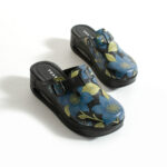 Zoccoli anatomici da lavoro con zeppa e stampa colorata / Zoccoli anatomici da lavoro con zeppa e stampa colorata /