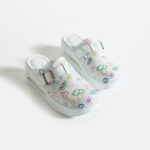 Ciabatte da lavoro in pelle con zeppa / Ciabatte da lavoro in pelle con zeppa /