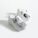 Ciabatte da lavoro alte da donna in pelle per estetiste / Ciabatte da lavoro alte da donna in pelle per estetiste /