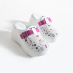 Ciabatte da lavoro alte da donna in pelle per estetiste / Ciabatte da lavoro alte da donna in pelle per estetiste /