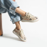 Sneakers donna ergonomiche colorate in pelle / Sneakers donna ergonomiche colorate in pelle /