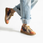 Sneakers donna ergonomiche colorate in pelle / Sneakers donna ergonomiche colorate in pelle /