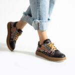 Sneakers donna ergonomiche colorate in pelle / Sneakers donna ergonomiche colorate in pelle /