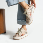 Sneakers donna ergonomiche colorate in pelle / Sneakers donna ergonomiche colorate in pelle /