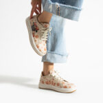 Sneakers donna ergonomiche colorate in pelle / Sneakers donna ergonomiche colorate in pelle /