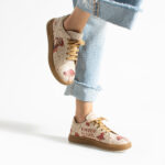 Sneakers donna ergonomiche colorate in pelle / Sneakers donna ergonomiche colorate in pelle /