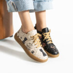 Sneakers donna ergonomiche colorate in pelle / Sneakers donna ergonomiche colorate in pelle /