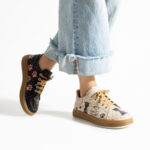 Sneakers donna ergonomiche colorate in pelle / Sneakers donna ergonomiche colorate in pelle /