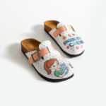 Sabot da donna basso a punta chiusa in pelle per maestre d’asilo /