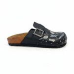 Sabot da donna basso a punta chiusa in pelle per cucina /