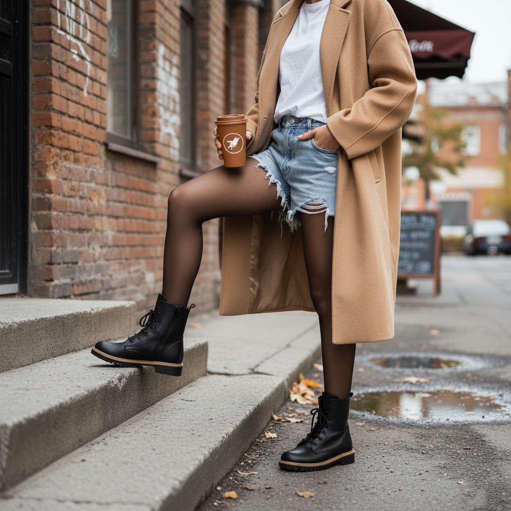 Anfibi da donna neri in pelle naturale Stivaletti e anfibi donna 17 Anfibi da donna neri in pelle naturale - immagine 7