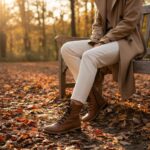 Anfibi da donna marroni in pelle naturale / Anfibi da donna marroni in pelle naturale /