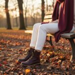 Anfibi da donna bordeaux in pelle naturale / Anfibi da donna bordeaux in pelle naturale /