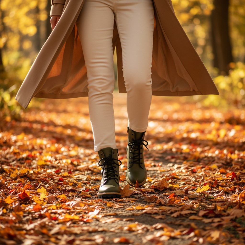 Anfibi da donna verde scuro in pelle naturale Stivaletti e anfibi donna 18 Anfibi da donna verde scuro in pelle naturale - immagine 8