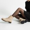 Anfibi beige da donna in pelle con stampa colorata Stivaletti e anfibi donna 5 Anfibi beige da donna in pelle con stampa colorata Stivaletti e anfibi donna 5