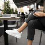 Ciabatte anatomiche bianche su piattaforma /