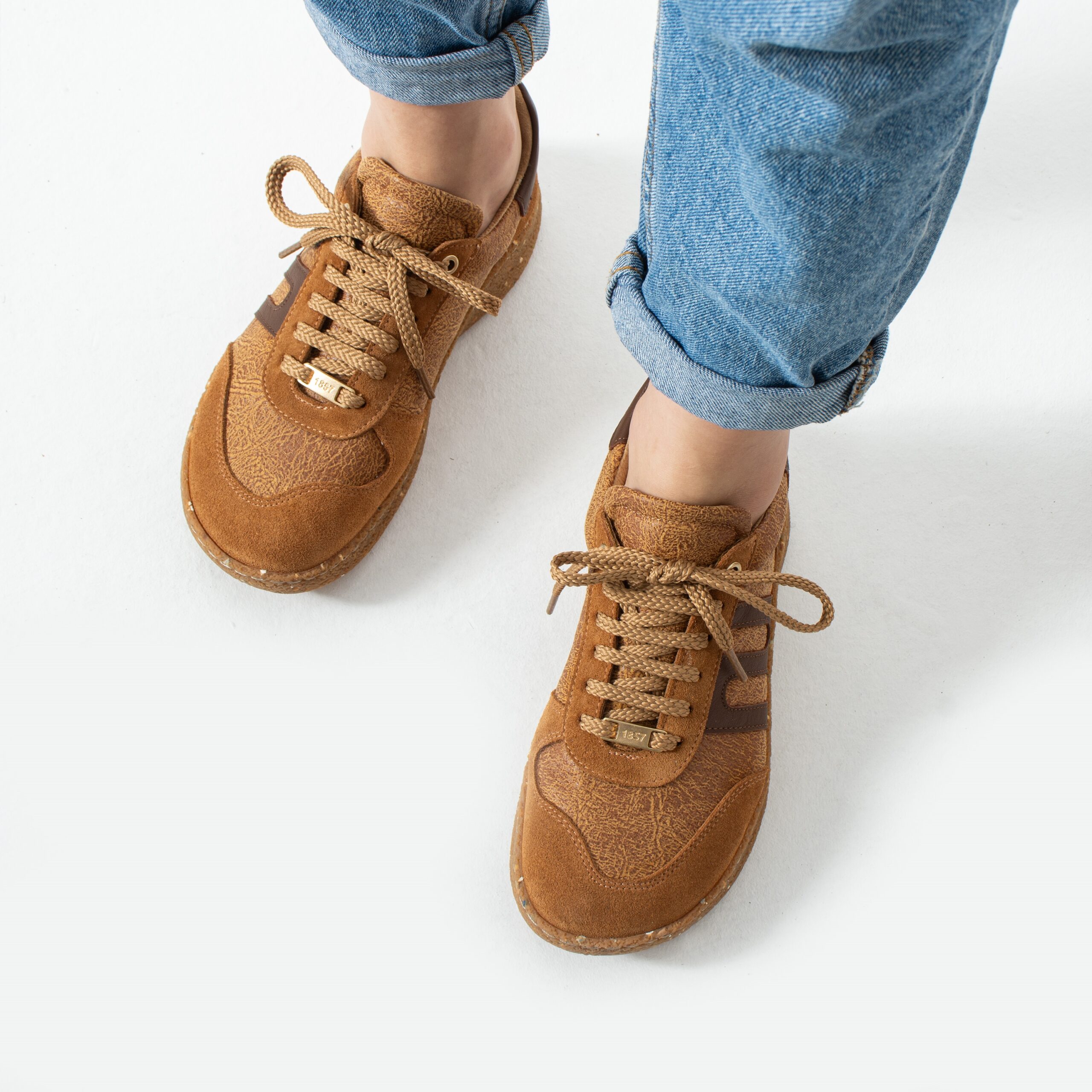 Scarpe barefoot donna con pianta larga – Caramel Sneakers donna colorate 12 Scarpe barefoot donna con pianta larga - Caramel - immagine 2