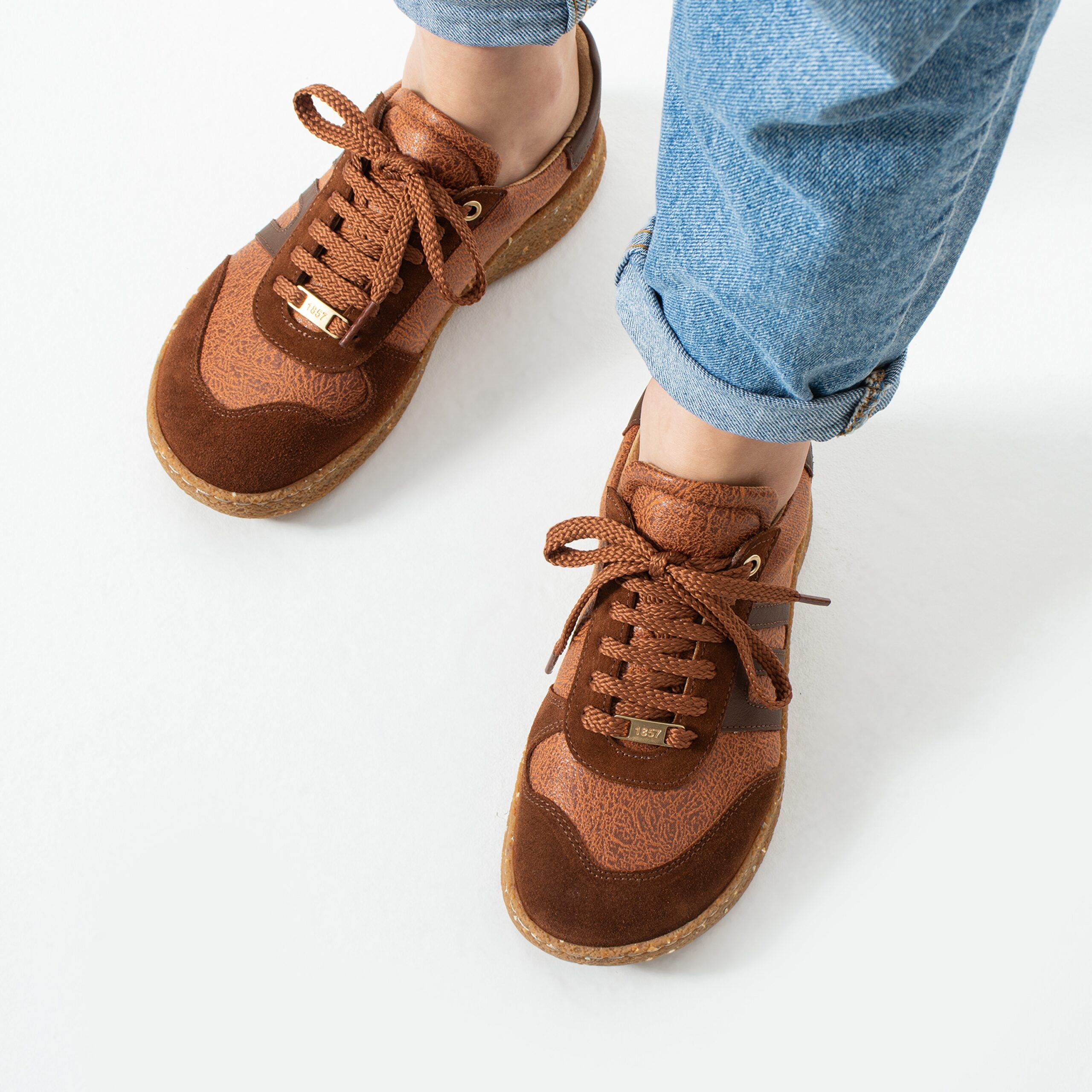Scarpe barefoot donna con pianta larga – Terracotta Sneakers donna colorate 12 Scarpe barefoot donna con pianta larga - Terracotta - immagine 2