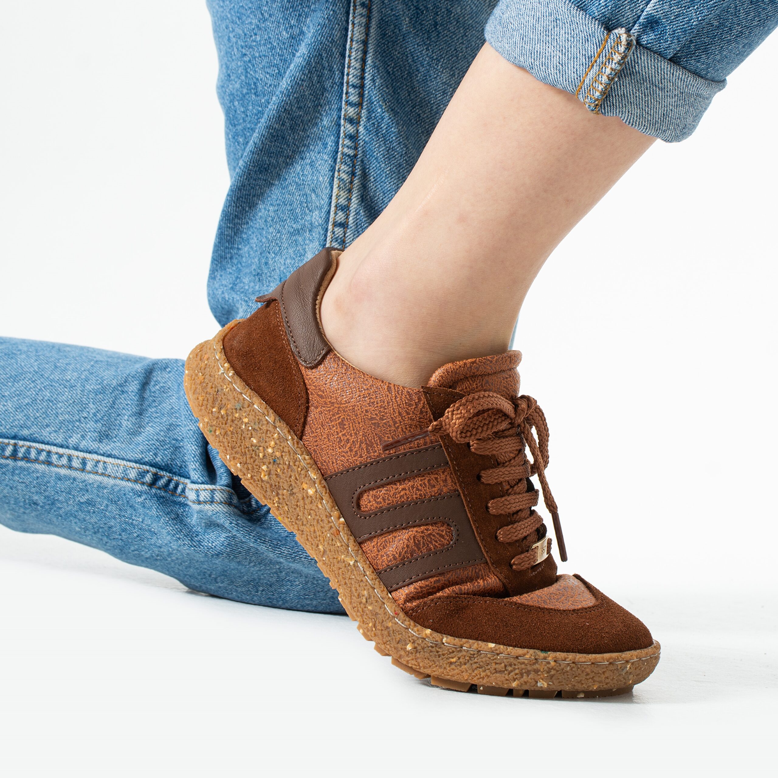 Scarpe barefoot donna con pianta larga – Terracotta Sneakers donna colorate 15 Scarpe barefoot donna con pianta larga - Terracotta - immagine 5