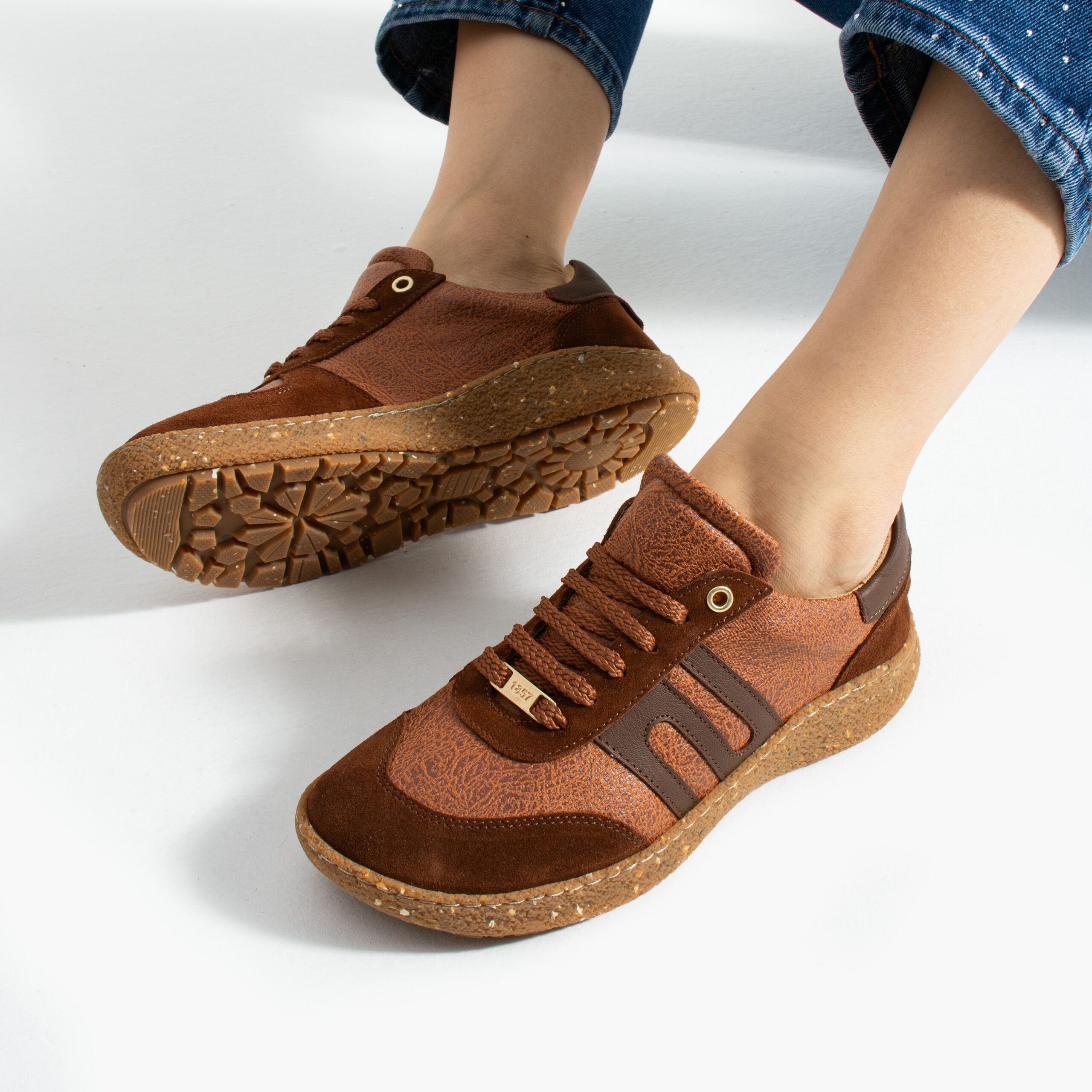 Scarpe barefoot donna con pianta larga – Terracotta Sneakers donna colorate 17 Scarpe barefoot donna con pianta larga - Terracotta - immagine 7