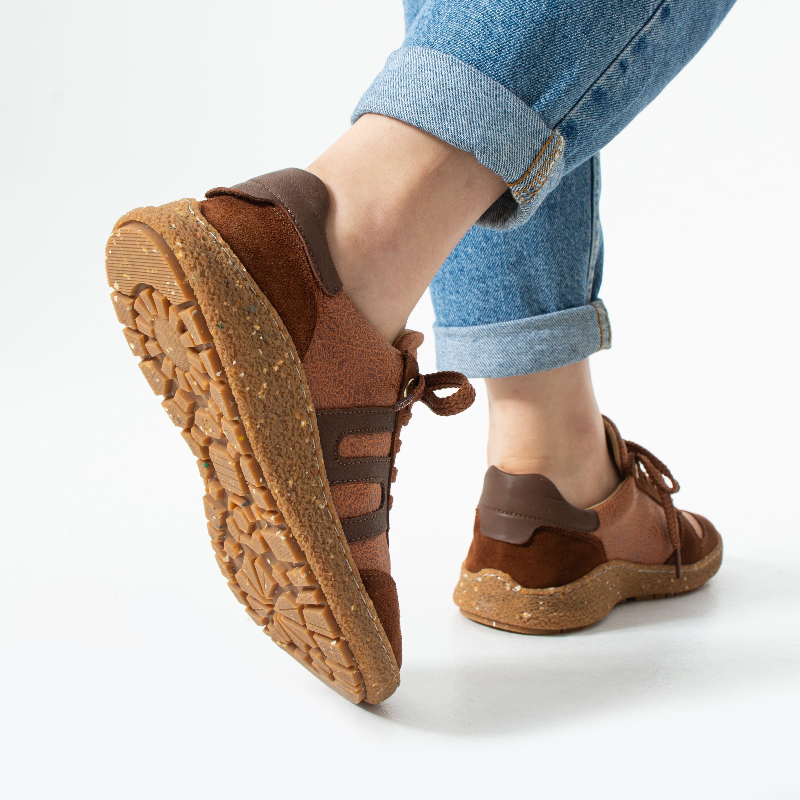 Scarpe barefoot donna con pianta larga – Terracotta Sneakers donna colorate 18 Scarpe barefoot donna con pianta larga - Terracotta - immagine 8