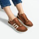 Sneakers eleganti da donna in pelle – arancioni Sneakers da donna 6 Sneakers eleganti da donna in pelle – arancioni Sneakers da donna 6