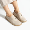 Scarpe comodissime bianche da donna in pelle con memory foam Scarpe casual da donna 5 Scarpe comodissime beige da donna in pelle con memory foam