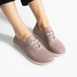 Scarpe comodissime nere da donna in pelle con memory foam Scarpe casual da donna 6 Scarpe comodissime rosa da donna in pelle con memory foam
