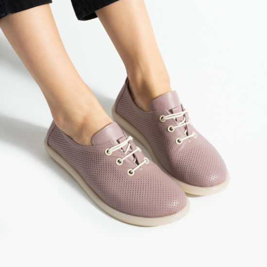 Scarpe comodissime rosa da donna in pelle con memory foam Scarpe casual da donna Scarpe comodissime rosa da donna in pelle con memory foam