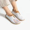 Scarpe comodissime rosa da donna in pelle con memory foam Scarpe casual da donna 5 Scarpe comodissime bianche da donna in pelle con memory foam