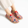 Scarpe comodissime da donna in pelle colorate con memory foam Scarpe casual da donna 6 Scarpe comodissime in pelle con stampa colorata e memory foam