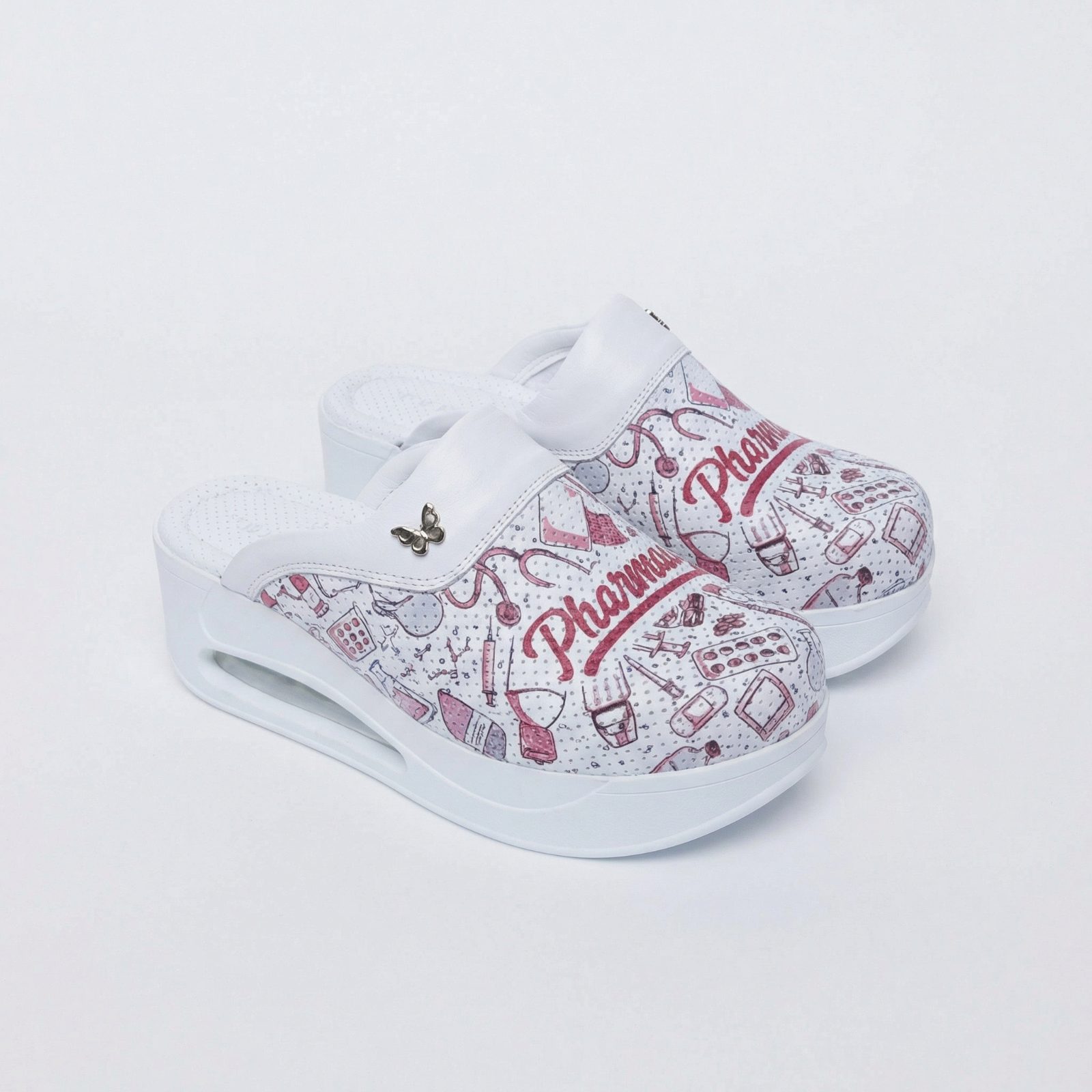 Zoccoli sanitari da donna in pelle con suola ammortizzata – fantasia Pharmacy Zoccoli da lavoro donna sabo-airmax-1 6 Zoccoli sanitari da donna in pelle con suola ammortizzata - fantasia Pharmacy — 6