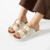 Ciabatte in pelle da donna con plantare estraibile Sandali e ciabatte da donna 6 Ciabatte in pelle da donna con plantare estraibile