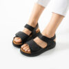 Ciabatte in pelle da donna con plantare estraibile Sandali e ciabatte da donna 5 Sandali da donna in pelle con plantare estraibile e strappo