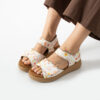 Sandali da donna in pelle con plantare estraibile e strappo Sandali e ciabatte da donna 5 Sandali da donna in pelle con plantare estraibile e strappo