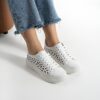 Scarpe barefoot donna con pianta larga – Almond Scarpe barefoot da donna 5 Sneakers bianche eleganti da donna in vera pelle