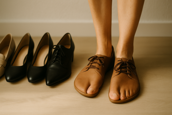 Alluce valgo: scarpe consigliate e soluzioni pratiche per il comfort