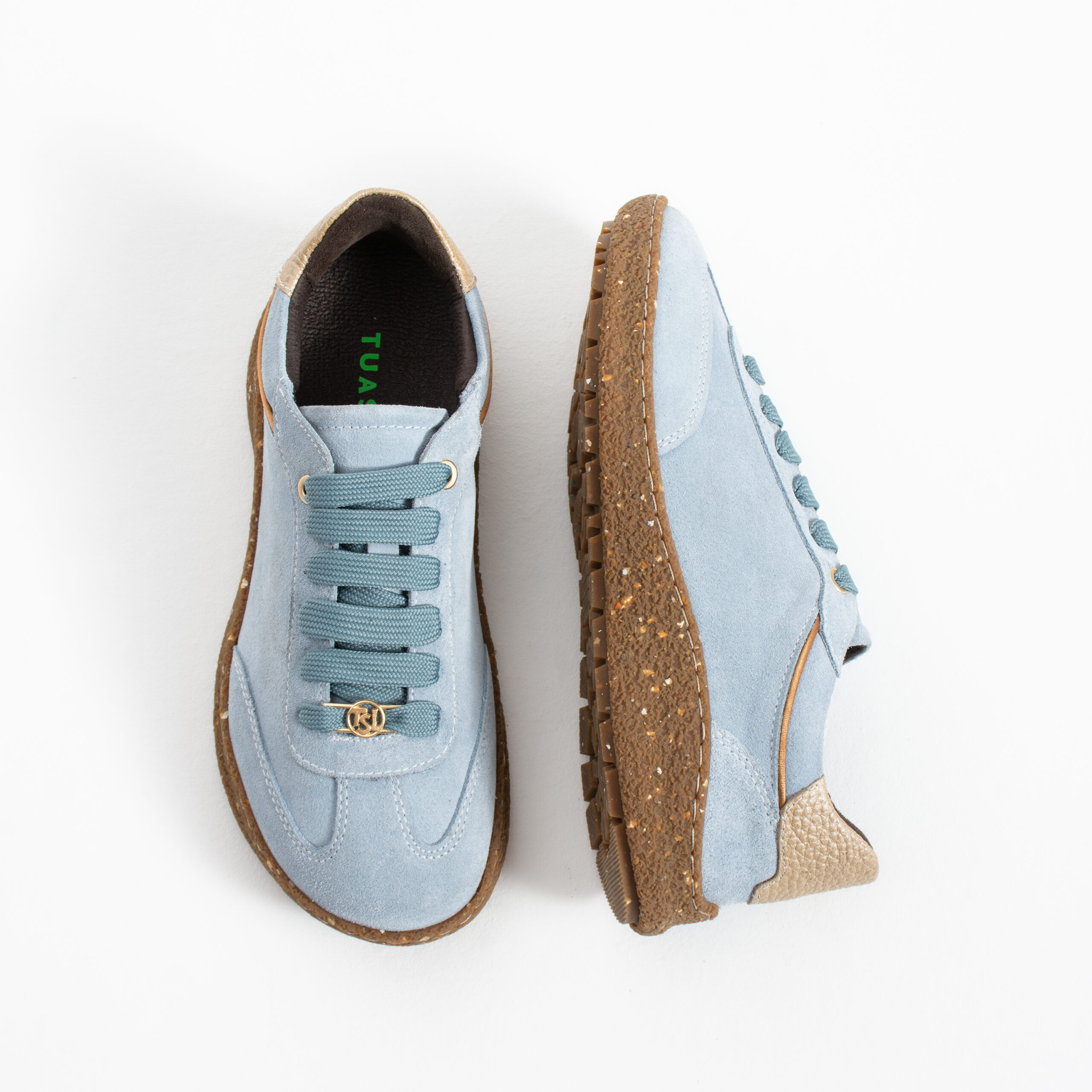 Scarpe barefoot da donna in pelle scamosciata con pianta larga Sneakers da donna 6 Scarpe barefoot da donna in pelle scamosciata con pianta larga - vista laterale