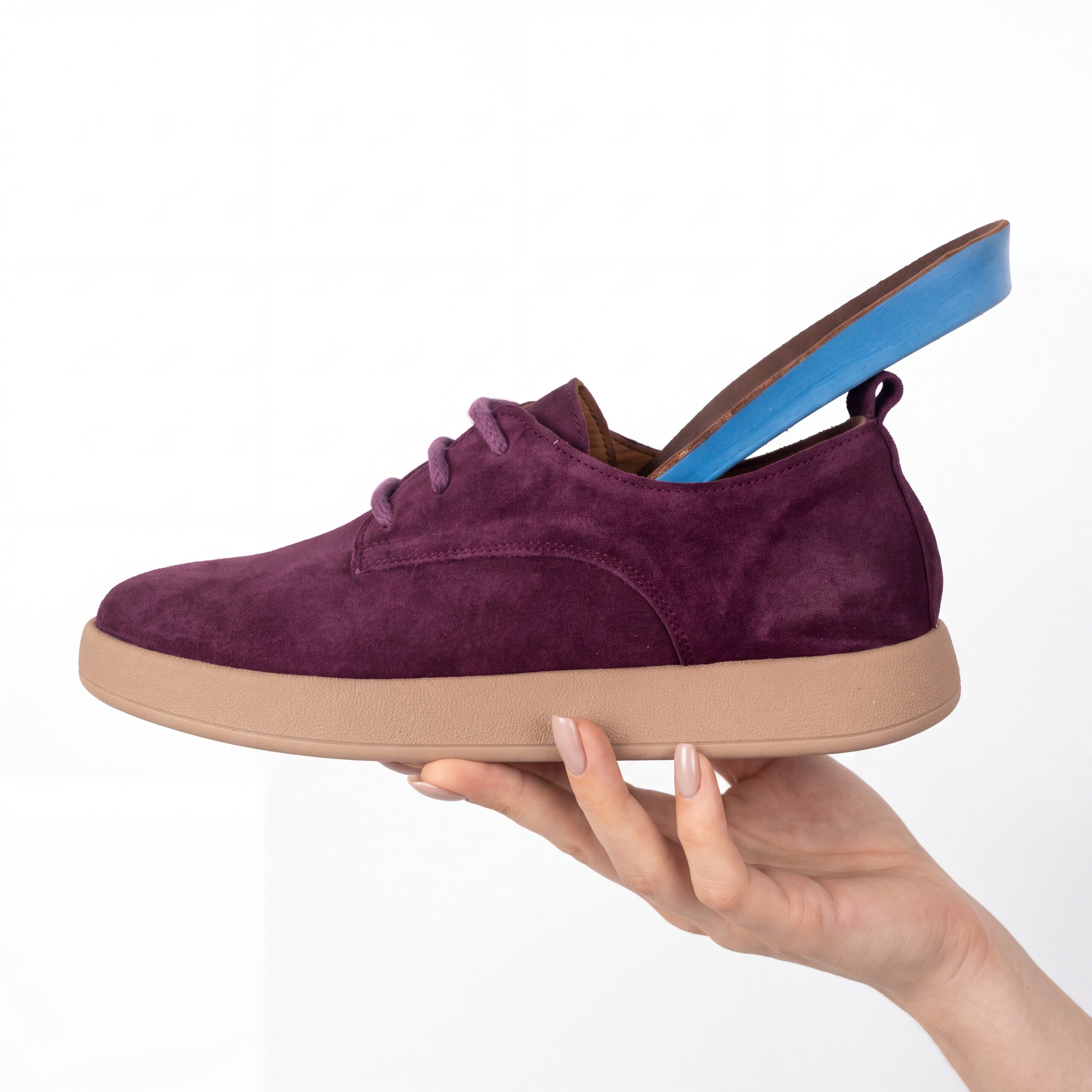 Scarpe da donna in pelle scamosciata con memory foam Scarpe casual da donna 7 Scarpe da donna in pelle scamosciata con memory foam - vista dall'alto