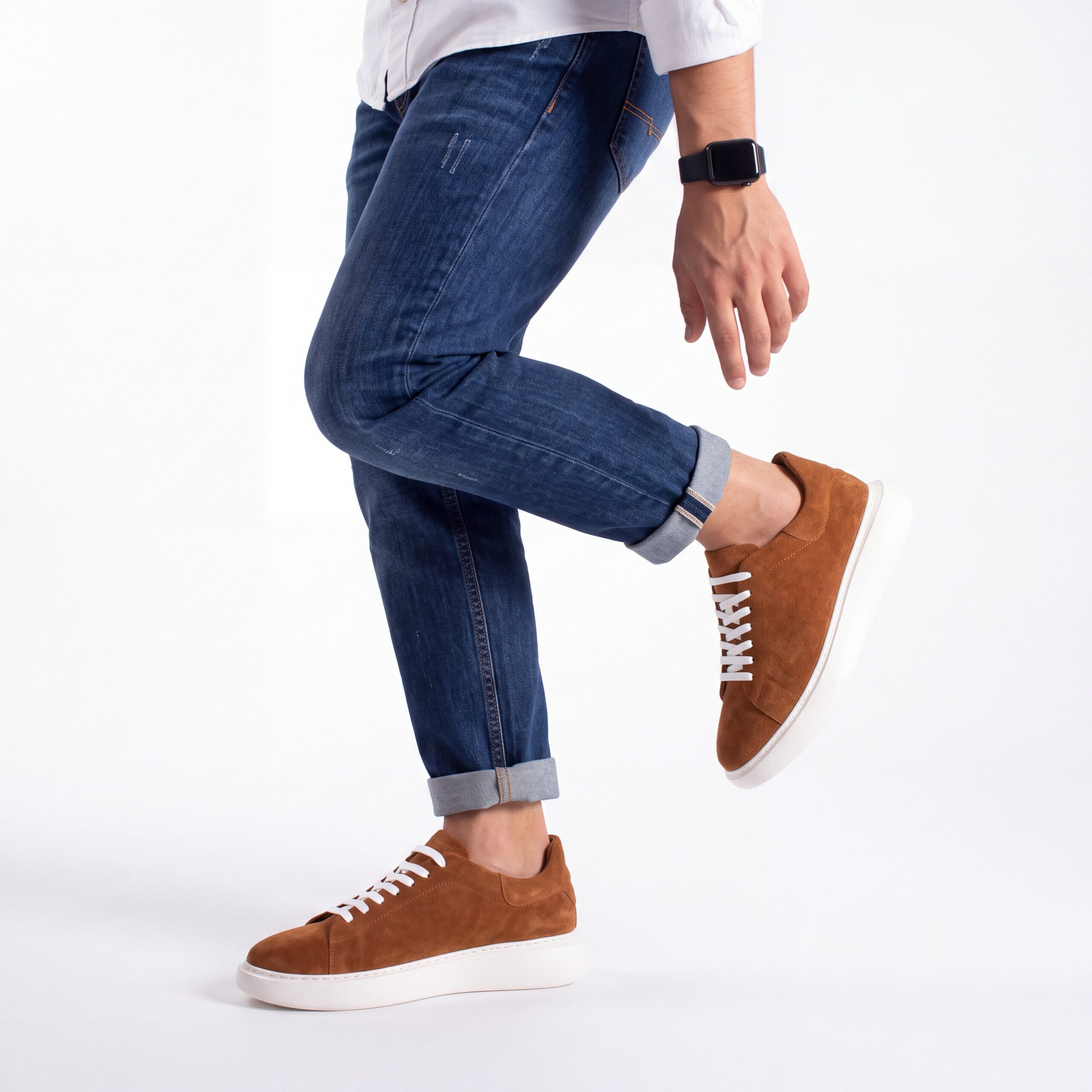 Sneakers uomo in vera pelle scamosciata Sneakers uomo 3 Uomo Zen Camel Suede от Естествен велур