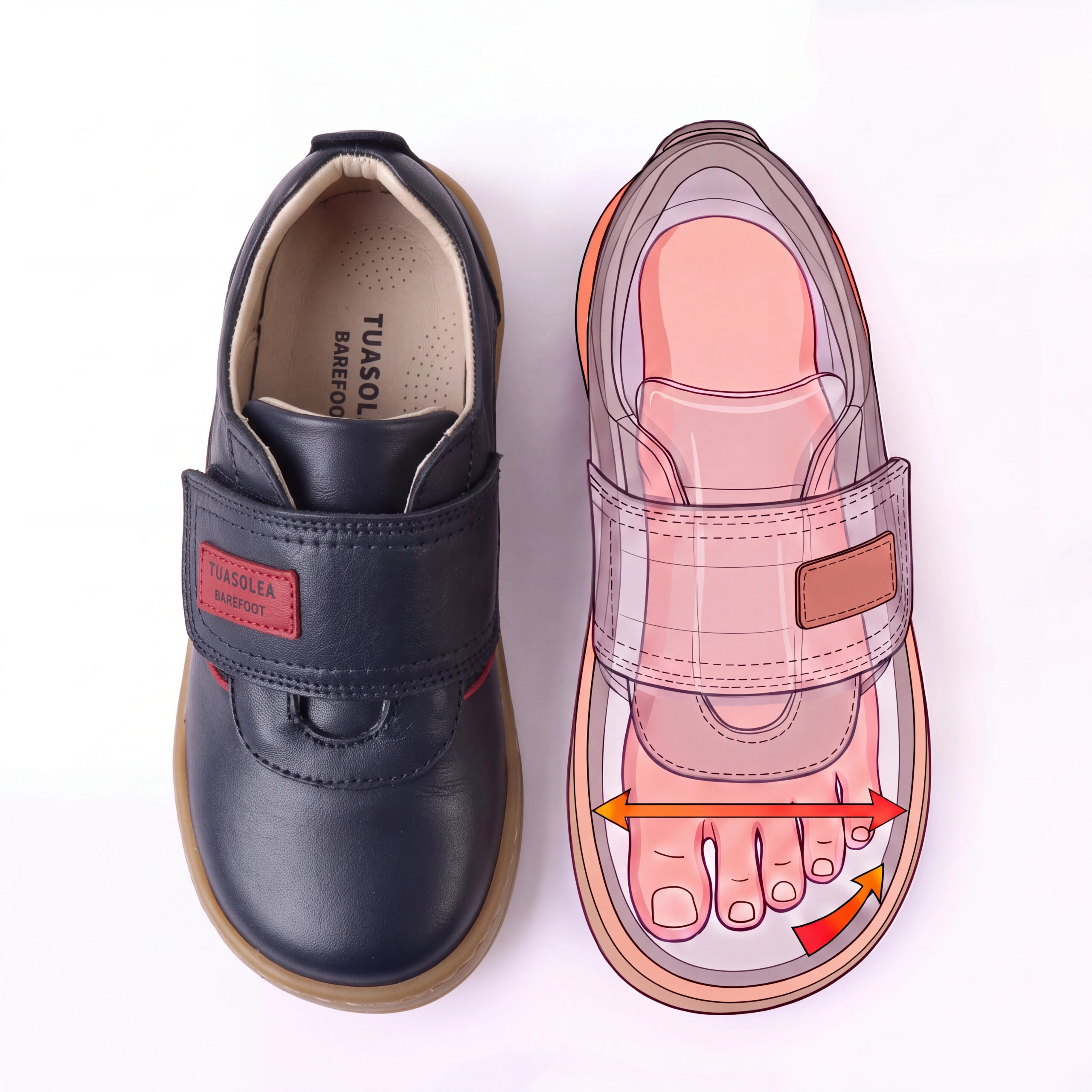 Scarpe barefoot per bambini in vera pelle Scarpe barefoot per bambini 8 Scarpe barefoot per bambini in vera pelle - dettaglio