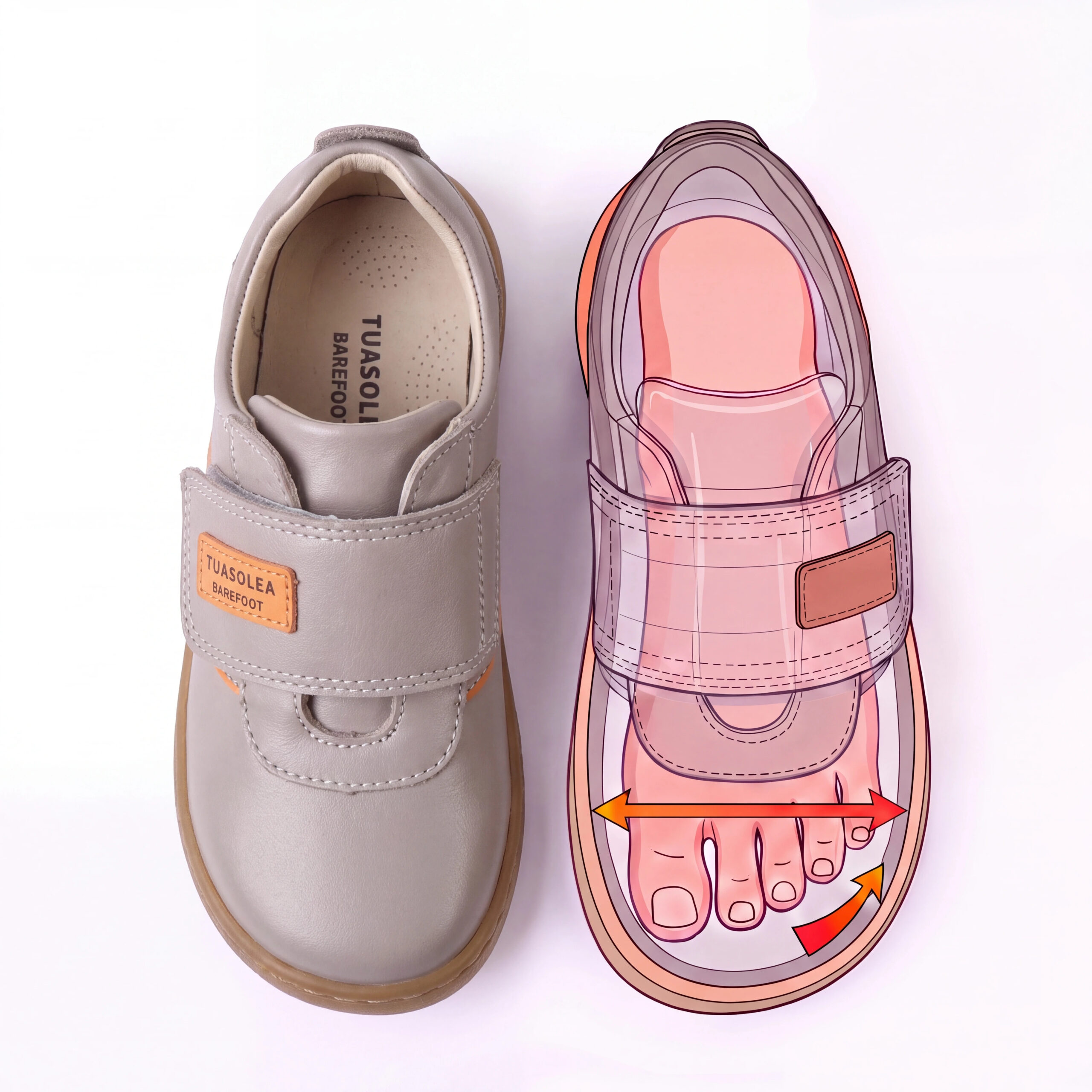 Scarpe barefoot per bambini in vera pelle Scarpe barefoot per bambini 8 Scarpe barefoot per bambini in vera pelle - dettaglio