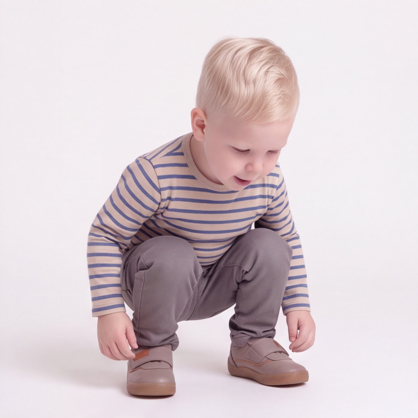 Scarpe barefoot per bambini in vera pelle Scarpe barefoot per bambini 10 Scarpe barefoot per bambini in vera pelle - Сив
