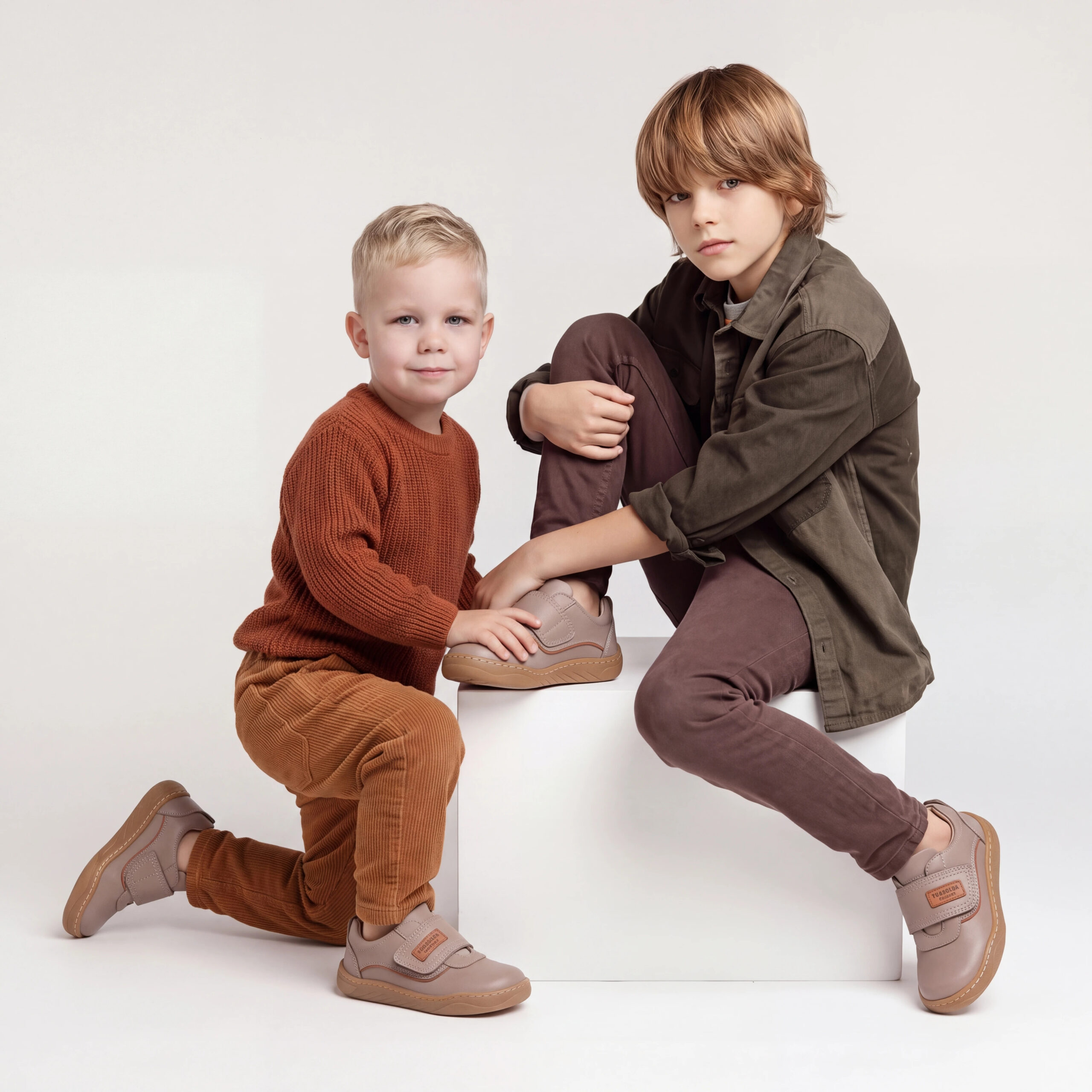Scarpe barefoot per bambini in vera pelle Scarpe barefoot per bambini 2 Scarpe barefoot per bambini in vera pelle - Бежов
