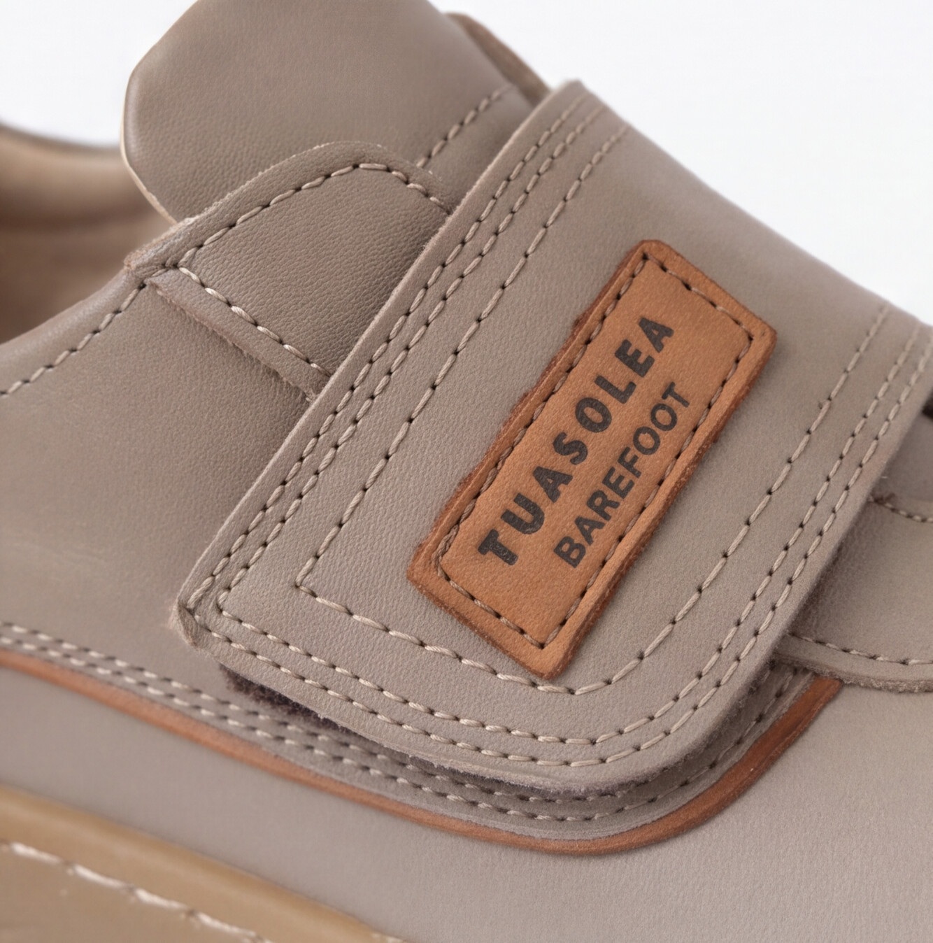 Scarpe barefoot per bambini in vera pelle Scarpe barefoot per bambini 5 TSL Barefoot Mini Go Beige 900031 Бежов