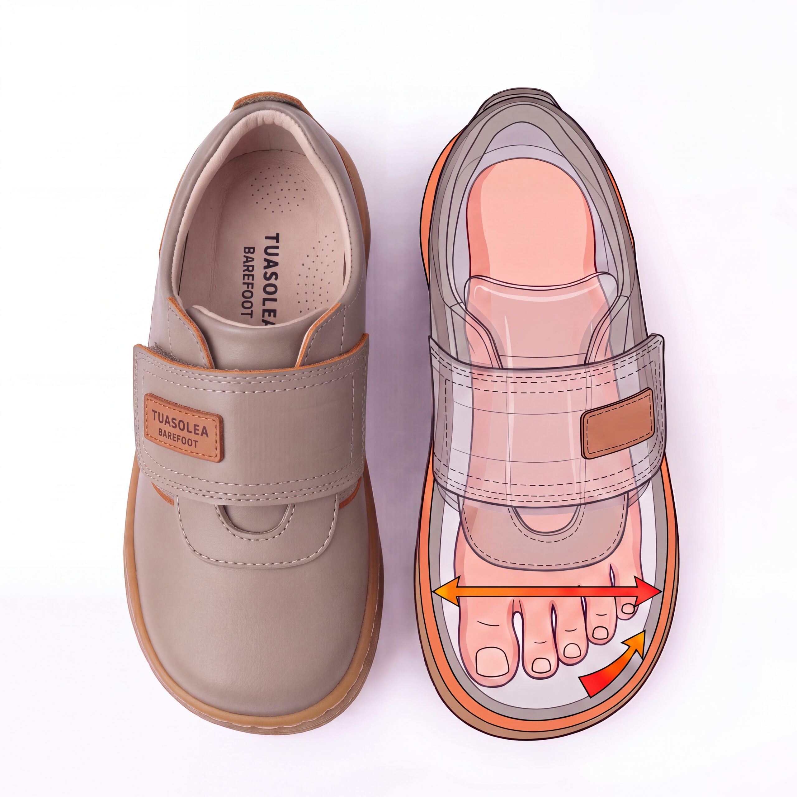 Scarpe barefoot per bambini in vera pelle Scarpe barefoot per bambini 8 Scarpe barefoot per bambini in vera pelle - dettaglio
