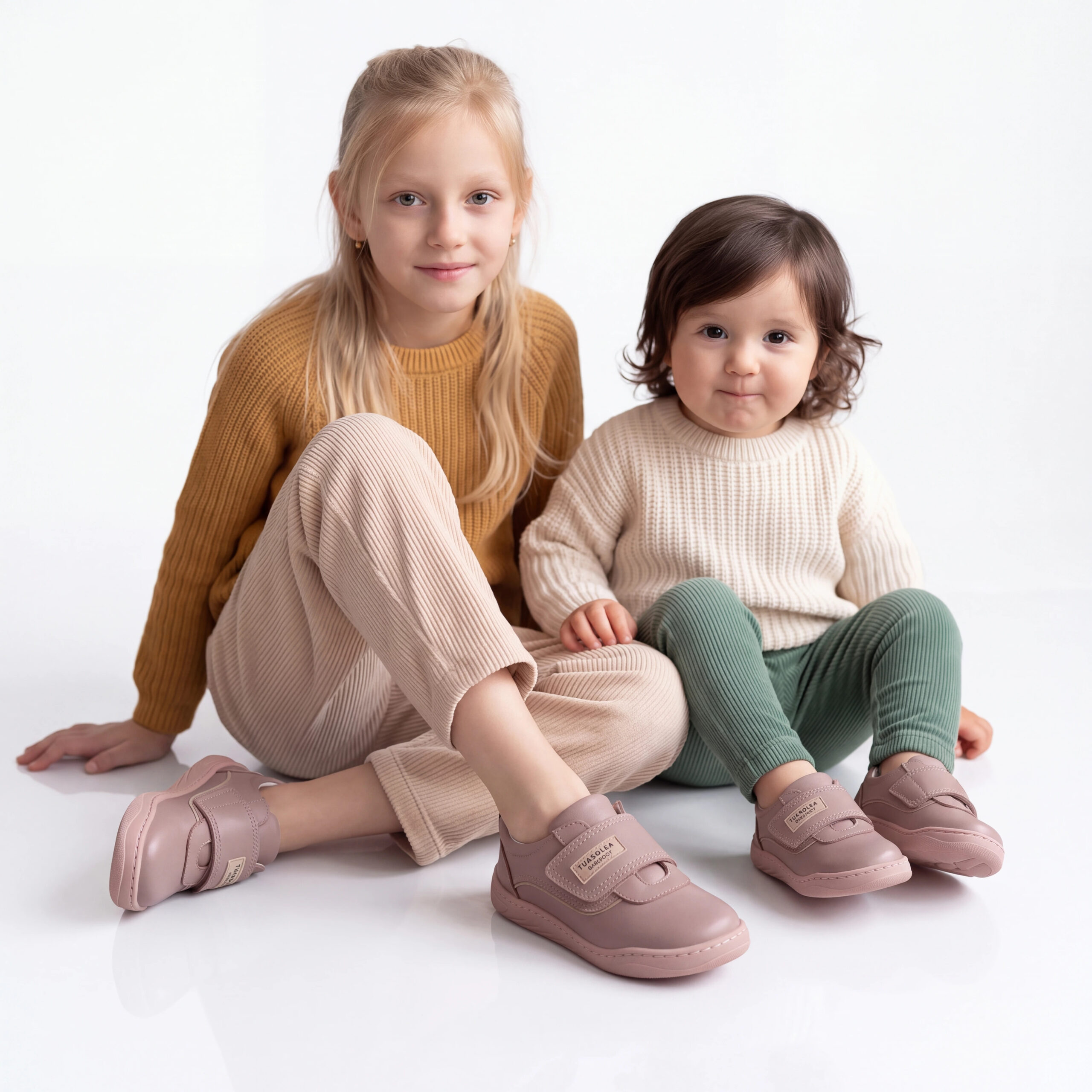 Scarpe barefoot per bambini in vera pelle Scarpe barefoot per bambini 2 Scarpe barefoot per bambini in vera pelle - Розов