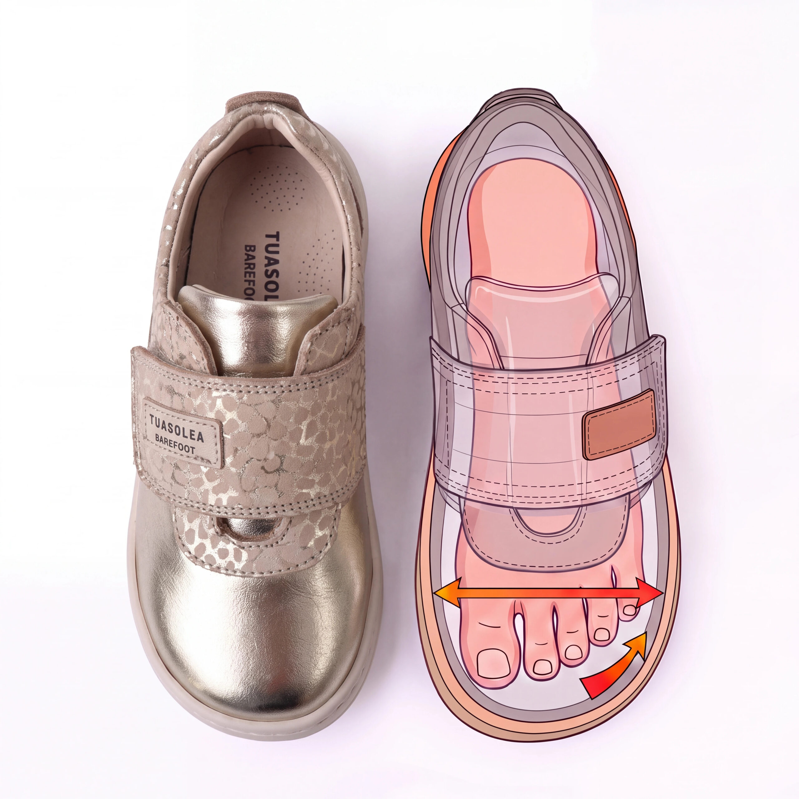 Scarpe barefoot per bambini in vera pelle Scarpe barefoot per bambini 8 Scarpe barefoot per bambini in vera pelle - dettaglio